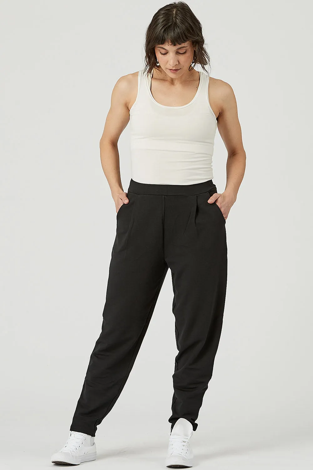 Aaron Tencel Pleated Dressy Sweat Pant