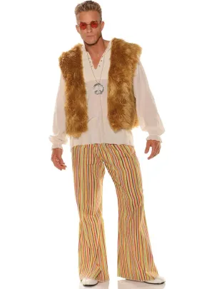 Carefree Plus Size Mens 1970s Hippie Costume