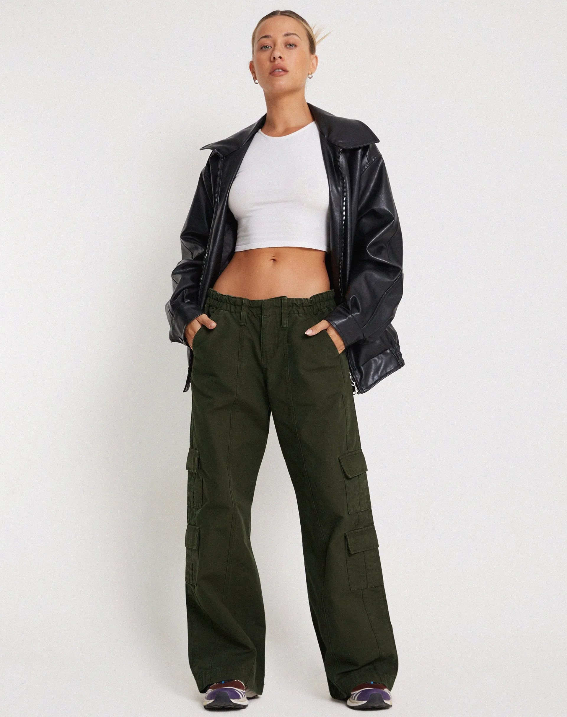 Hansa Cargo Trouser in Dark Olive