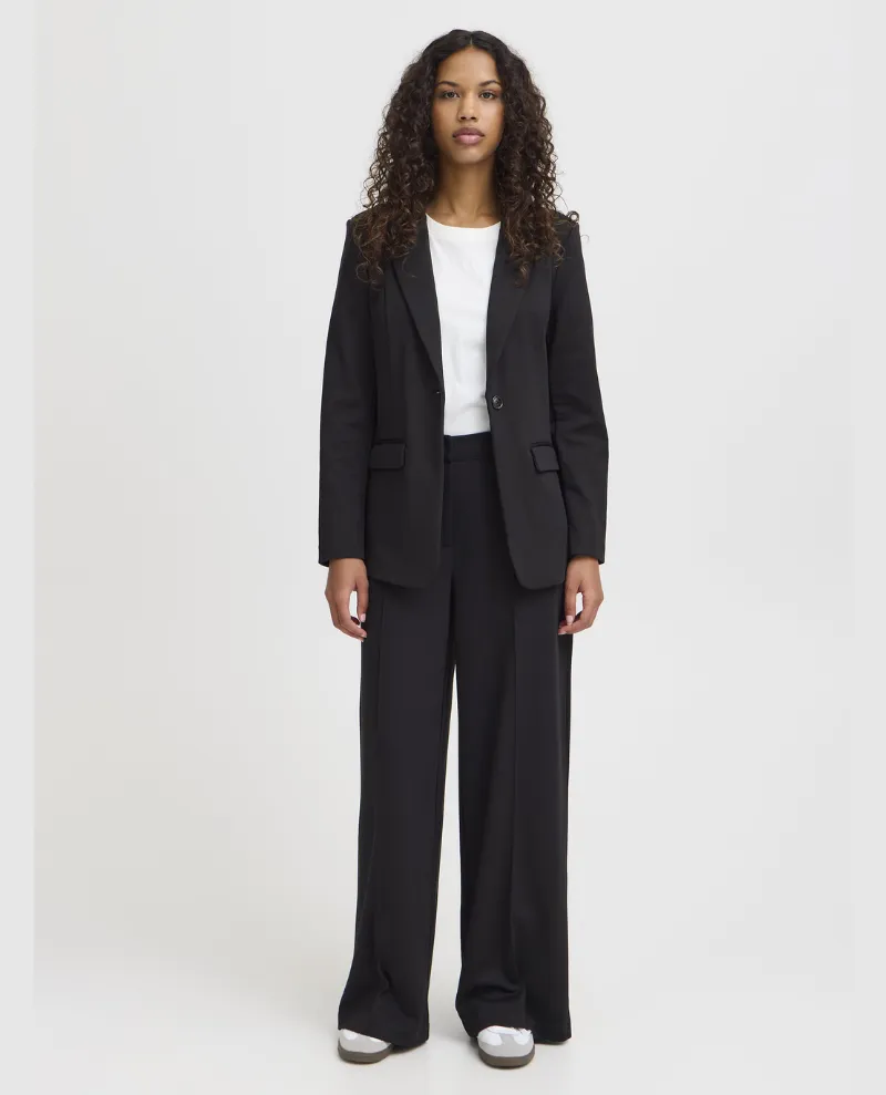 Ichi Kate Office Black Trousers