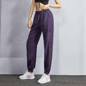 Lace Hollow Athletic Jogging Sweatpant