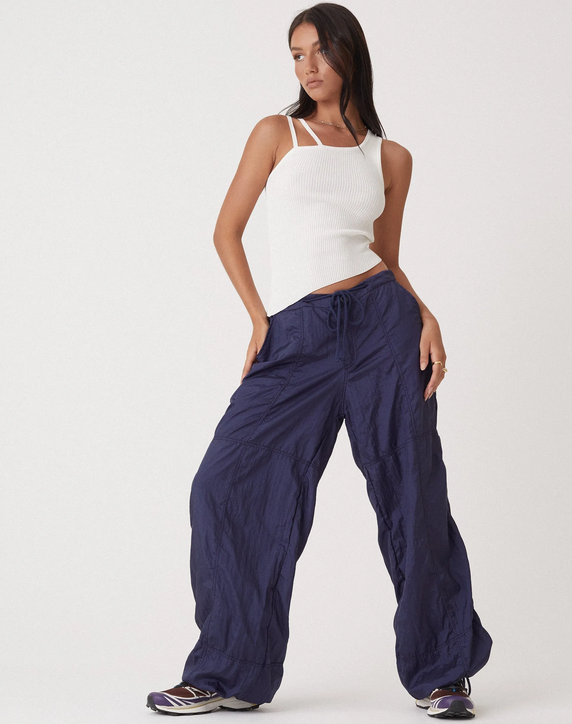 Motel x Olivia Neill Phil Trouser in Parachute Navy