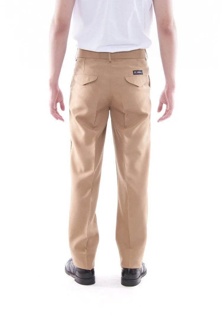 MP04 - PRE-ORDER - Men's Regular Fit Wool Slacks Tan