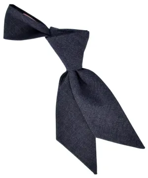 Solid Charcoal Women's Cotton Tie